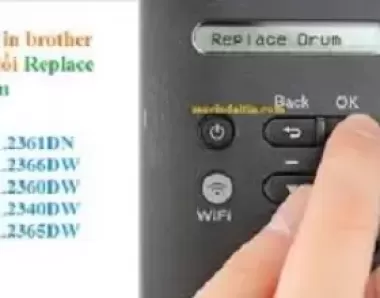 Khắc phục lỗi replace drum của máy in brother