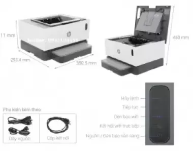 Thay mực máy in Hp Neverstop Laser 1000A